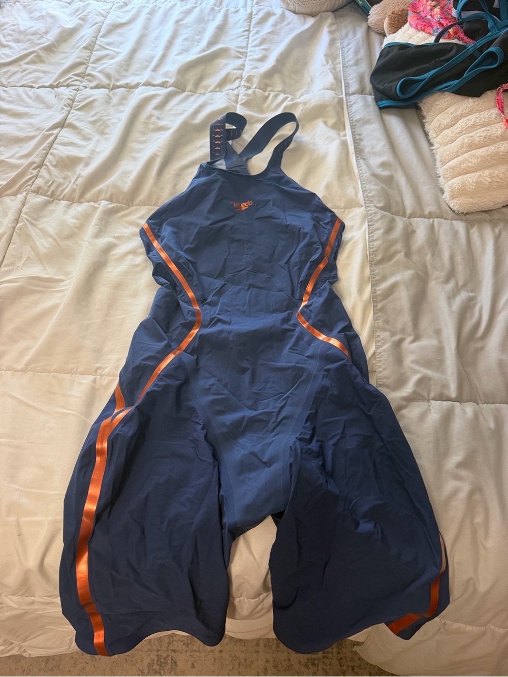 Navy Speedo racing tech suit